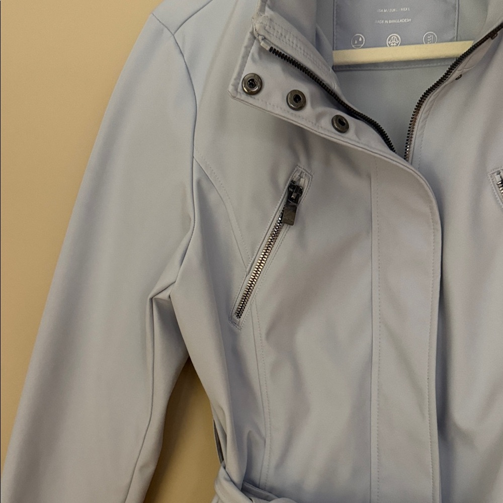 💙Nautica Women's Powder Blue Trench Coat- Size M - Picture 4 of 14